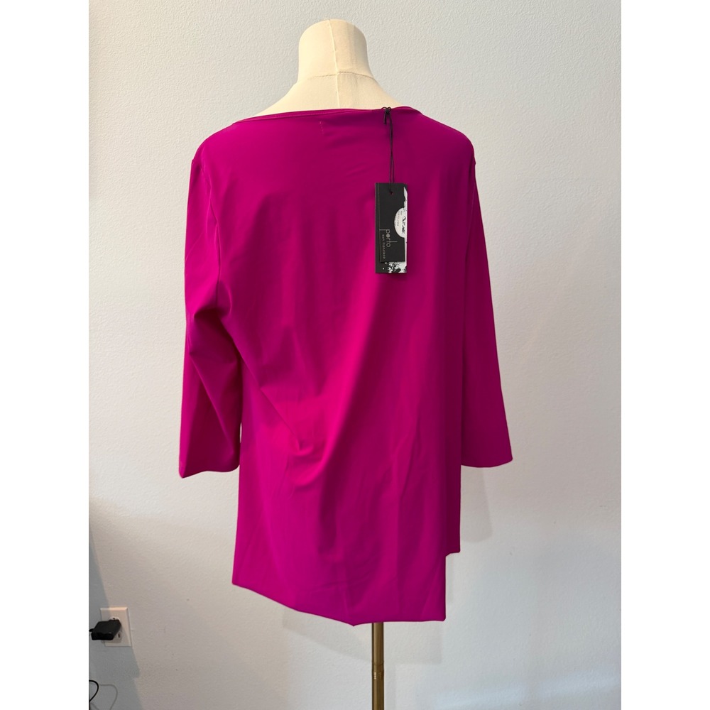 NEW Porto San Francisco Reverie Top Pink Asymmetric Avant Garde Minimalist Sz 4 - Picture 6 of 14